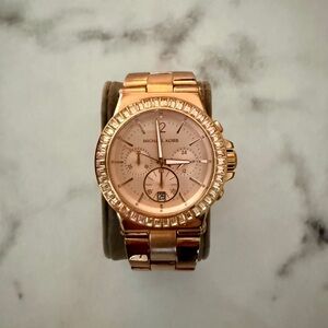 Michael Kors Rose Gold Chronograph Watch